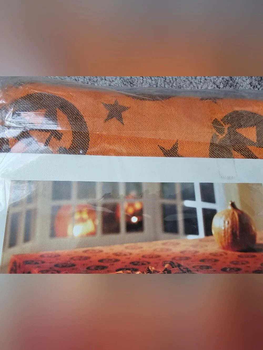 Pumpkin - Oval Halloween Fall Home for the Holidays Tablecloth 60x84